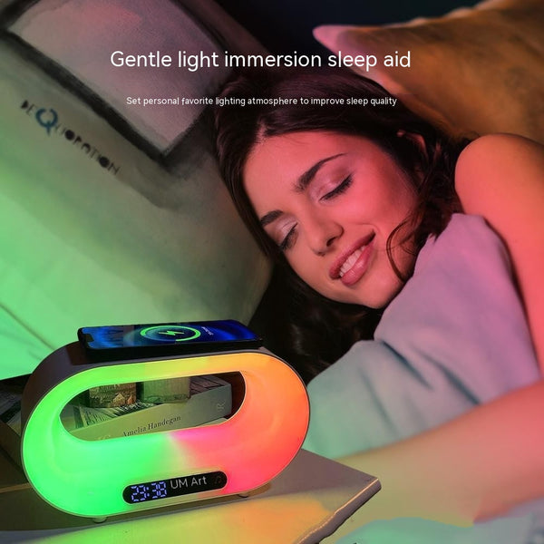 Multi-Functional Bluetooth Alarm Clock with Wireless Charging and Night Light