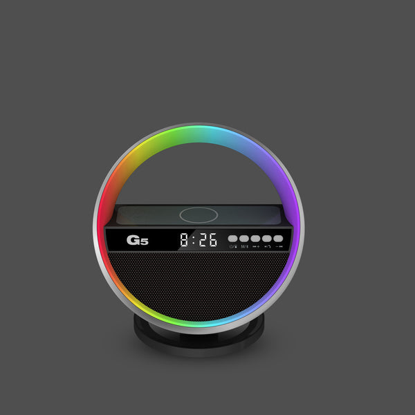 Wireless Charger Bluetooth Speaker with Ambient Light